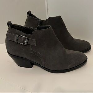 NWOT Sonoma Gray Suede Ankle Boots